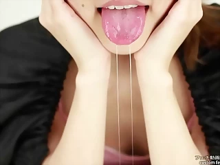 Her Long, Wet Tongue And Saliva All Over My Tits And Face